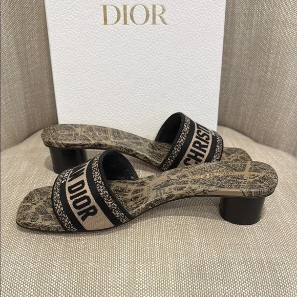 Dior Dway Heeled Sandals - Plan de Paris - Picture 6 of 13